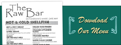 The Raw Bar Menu