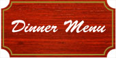 Dinner Menu