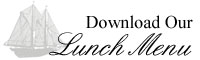Schooner Lunch Menu